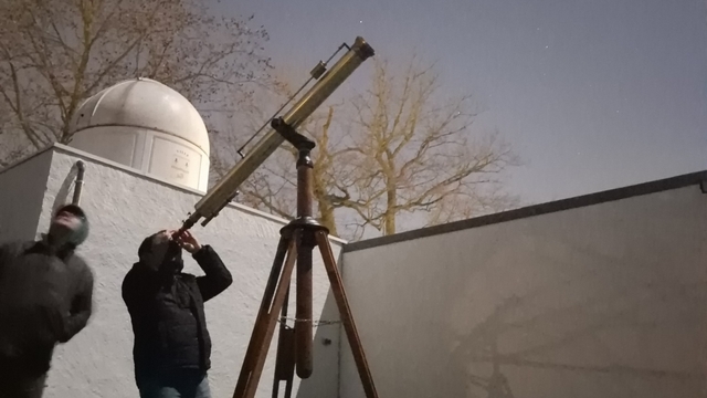 Premier essai de la lunette Manent restaurée